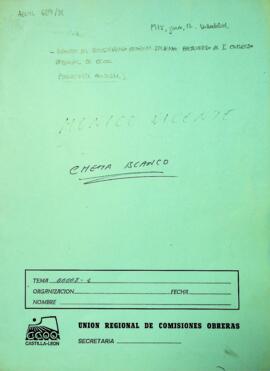 Informe del Secretariado Regional saliente al I Congreso Regional de CCOO (1978)