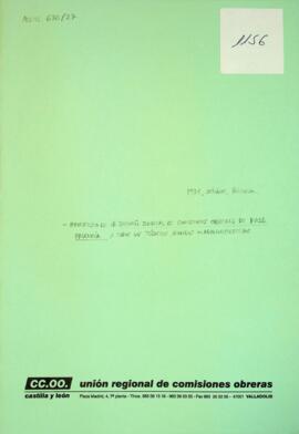 Manifiesto de la Sección Sindical de CCOO de FASA – Palencia a los técnicos. Mandos y administrativos ante las elecciones sindicales(1981)