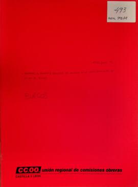 Enmiendas al proyecto del programa del Congreso de la Unión Provincial de CCOO de Burgos (1978)